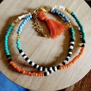 $10 with Bundle Handmade Bracelet Glass Beads Boho Hippie Multi Colors